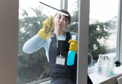Nettoyage de vitres intérieures et extérieures à Rouillon
